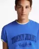 Tommy Hilfiger erkek tjm reg vintage varsity t-shirt Mavi