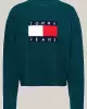 Tommy Hilfiger Kadın Melange Flag Kazak