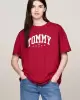 Tommy Hilfiger Kadın Varsity Kırmızı T-Shirt