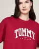 Tommy Hilfiger Kadın Varsity Kırmızı T-Shirt