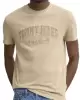 Tommy Hilfiger Logolu Erkek Bej T-Shirt