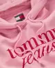 Tommy Hilfiger Logolu Örme Kapşonlu Pembe