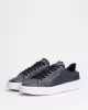 Tommy Jeans Erkek Lacivert Pebble Grain Court Sneaker