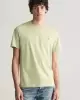 Gant Erkek Yeşil Regular Fit Bisiklet Yaka Logolu T-shirt