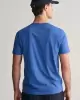 GANT Erkek Mavi Regular Fit Bisiklet Yaka Logolu T-shirt