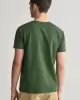 Gant Erkek Yeşil Slim Fit Bisiklet Yaka Logolu T-shirt