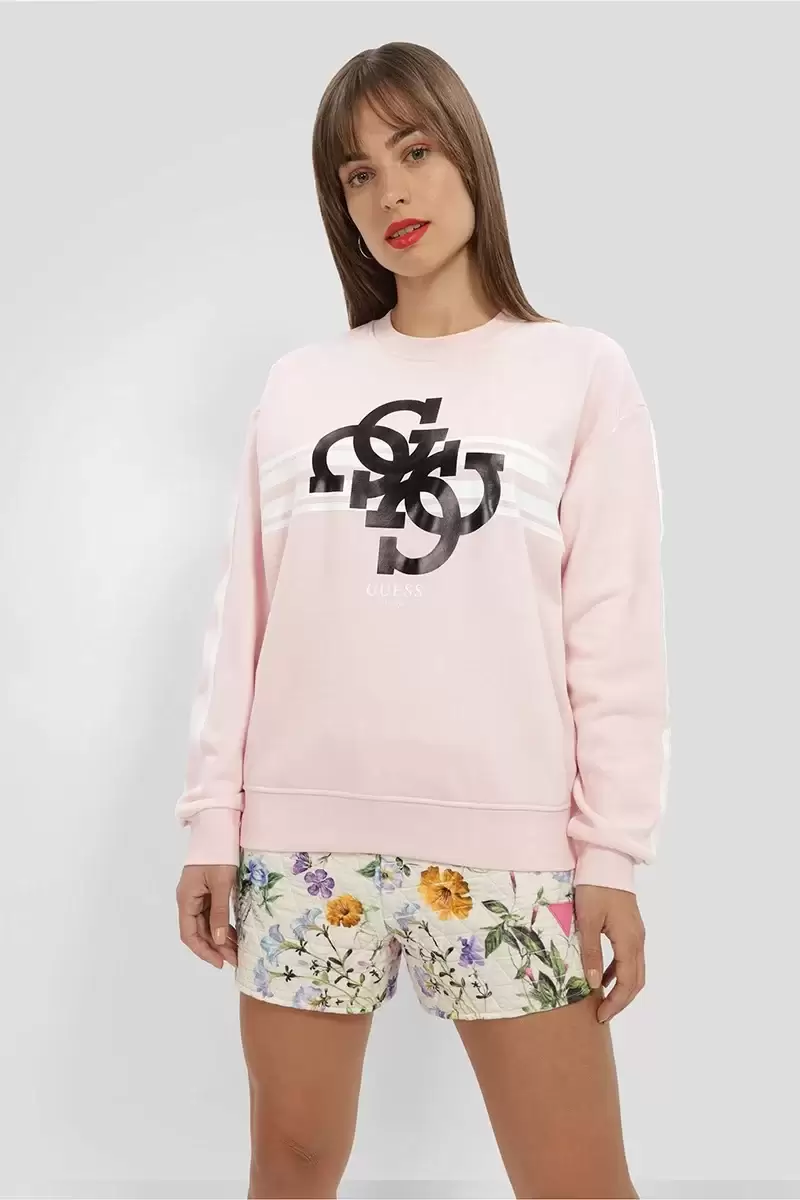 Guess Active 4G Pembe Sweatshirt