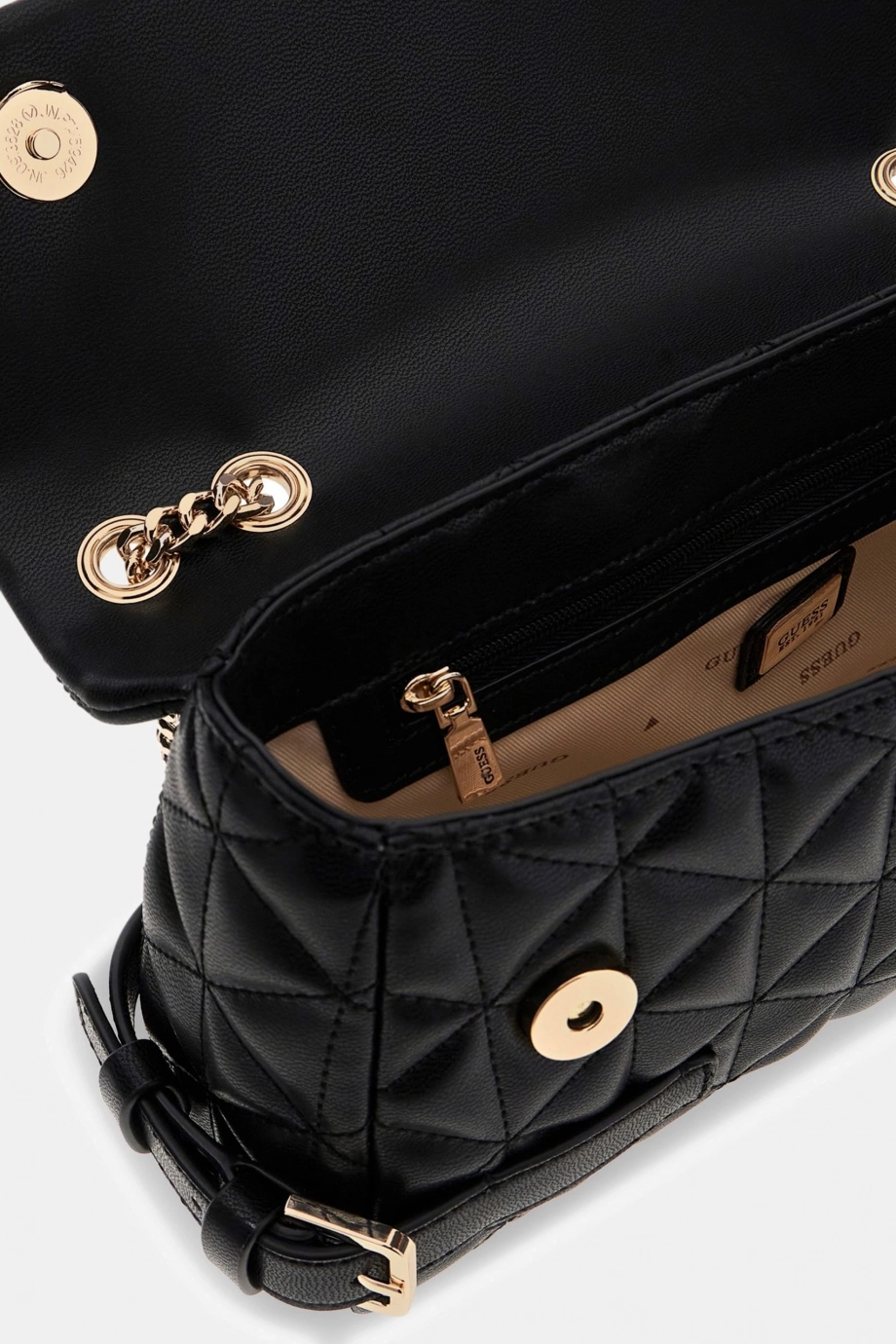 Guess Paisleigh Dönüştürülebilir  Askılı Kapaklı Kadın Siyah Çapraz ÇantaHWQG9883210-BLA