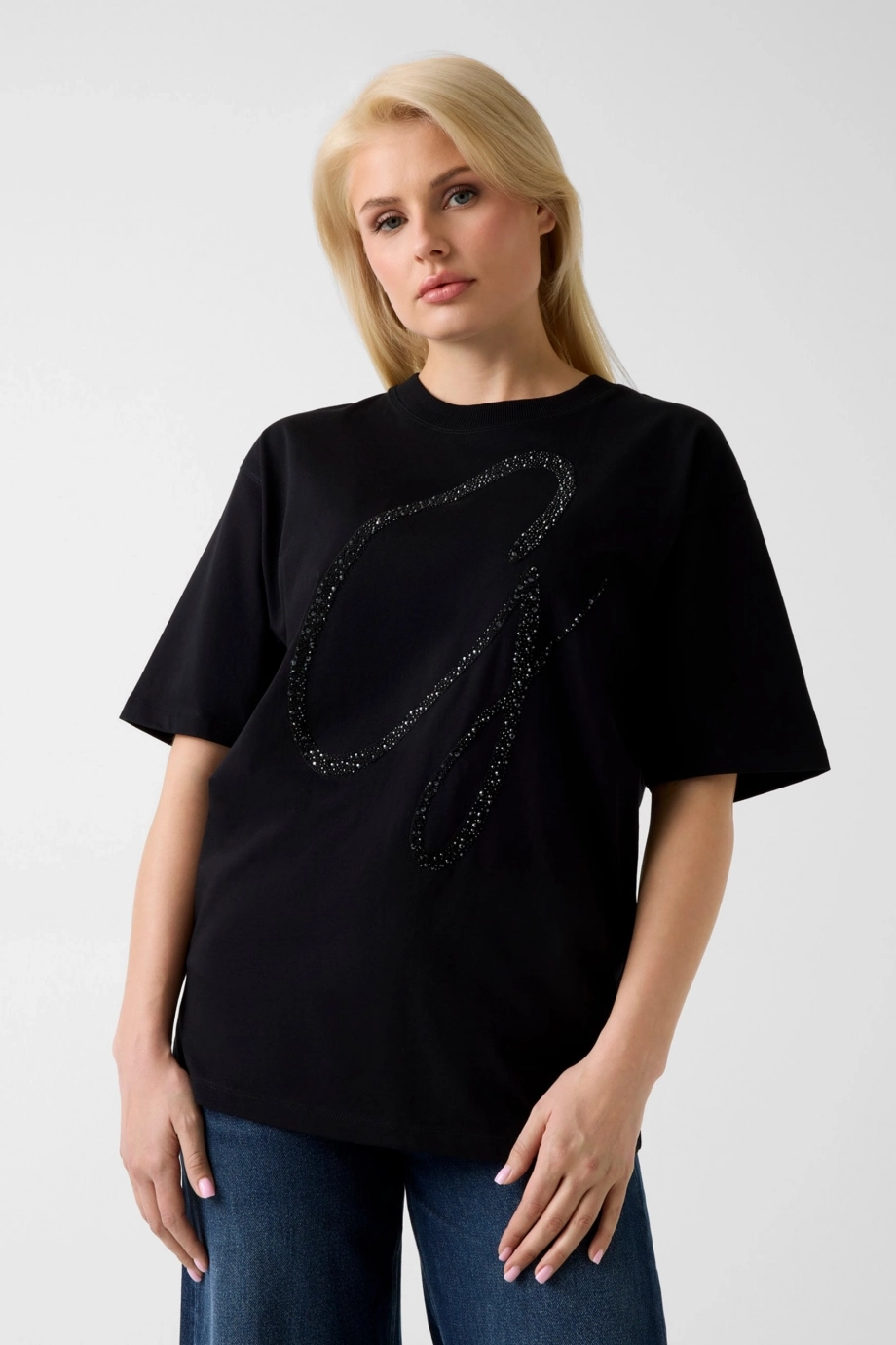 Guess Jersey Kadın Oversize Fit T-Shirt