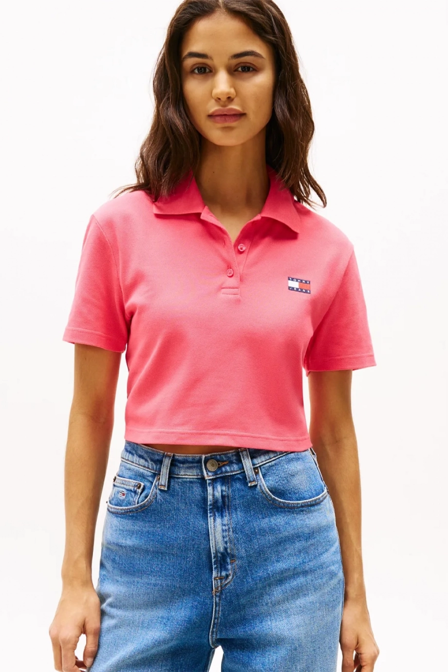Tommy Hilfiger TJW CRP BADGE SS Polo T-shirt  Kadın DW0DW21363XI2