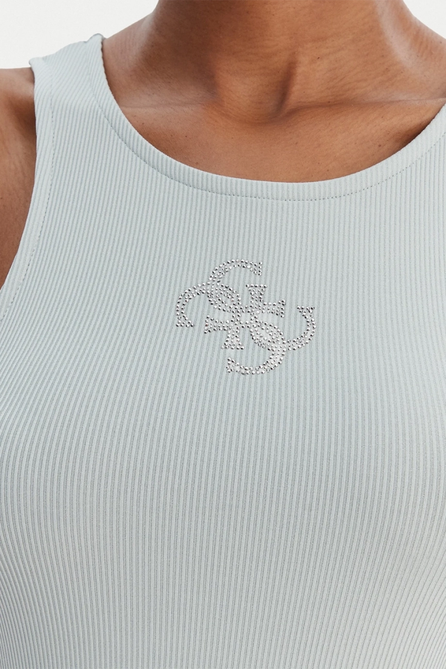 Guess Kolsuz Yuvarlak Yaka Guendalina Kadın Yeşil Atlet W6RP39KD092-G8CC