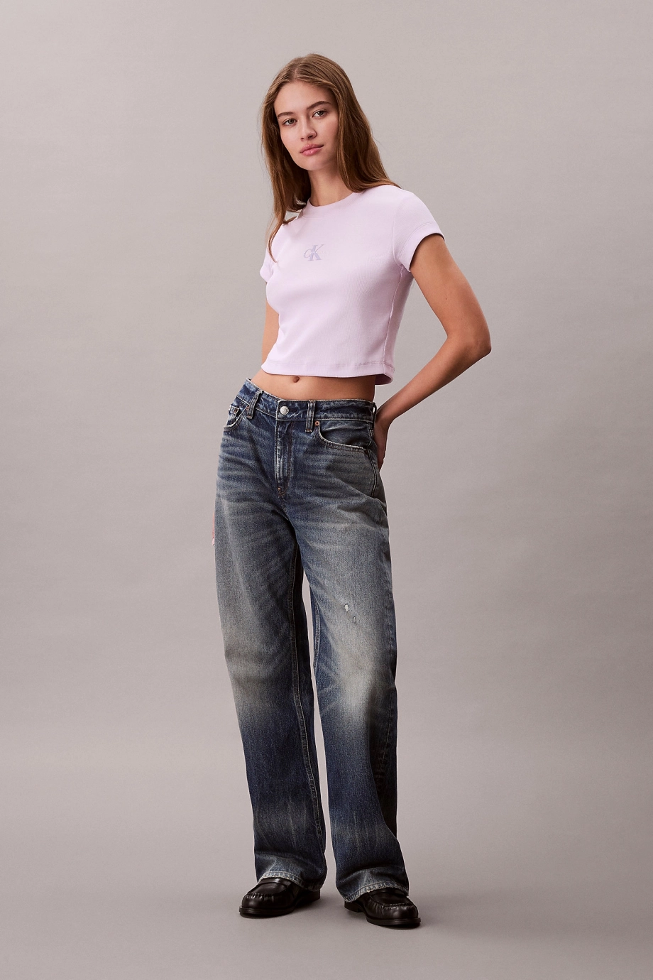 Calvin Klein Monogram Baby Kadın Çok Renkli Crop LV047AB802-3OQ