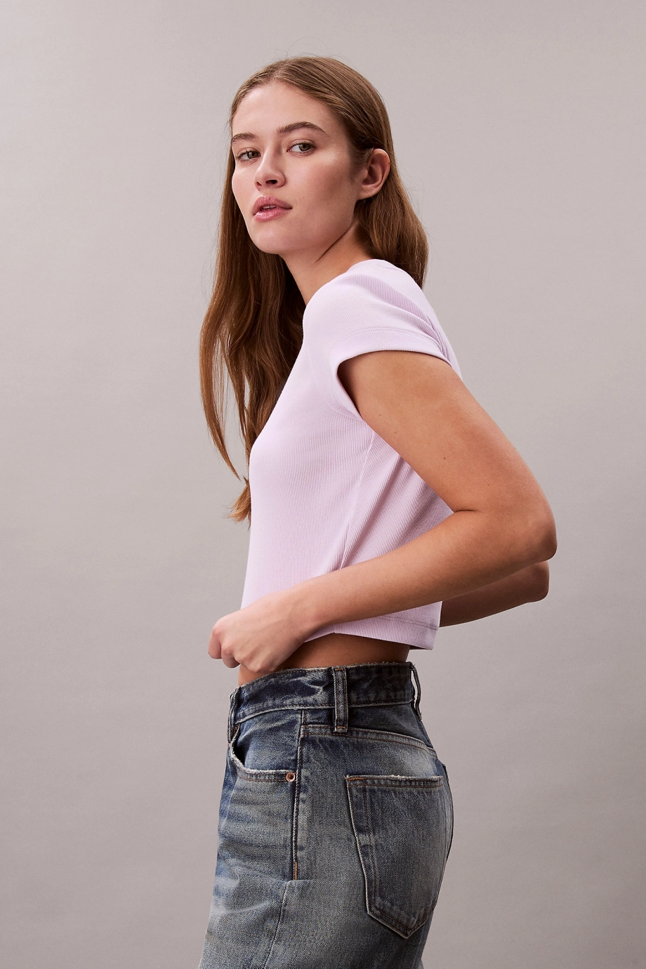 Calvin Klein Monogram Baby Kadın Çok Renkli Crop LV047AB802-3OQ