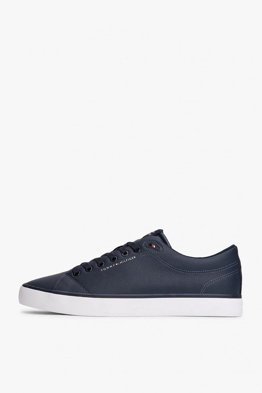 Tommy Hilfiger TH Hi Vulc Core Düşük Bilekli Deri II Essential Erkek Mavi Sneaker FM0FM05511DW5