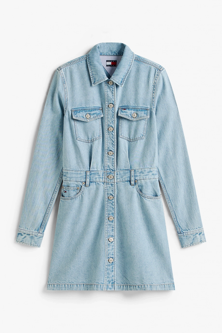 Tommy Hilfiger Mini Trucker Denim Kadın Denim Elbise DW0DW220041A5