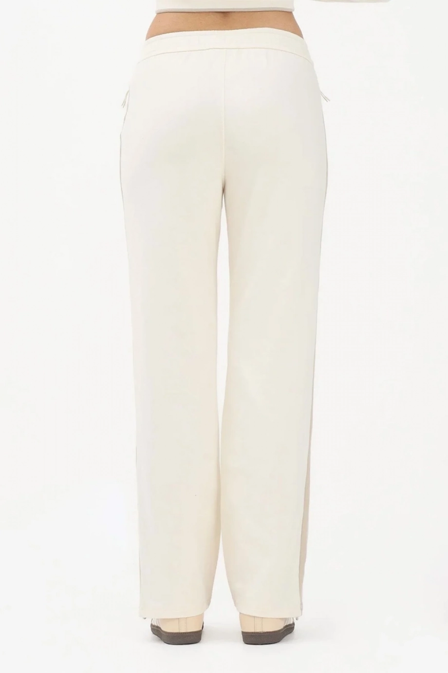 Calvin Klein Esnek Havlu Kumaş Eşofman Kadın Beyaz Eşofman Altı LV047E225G-YAC