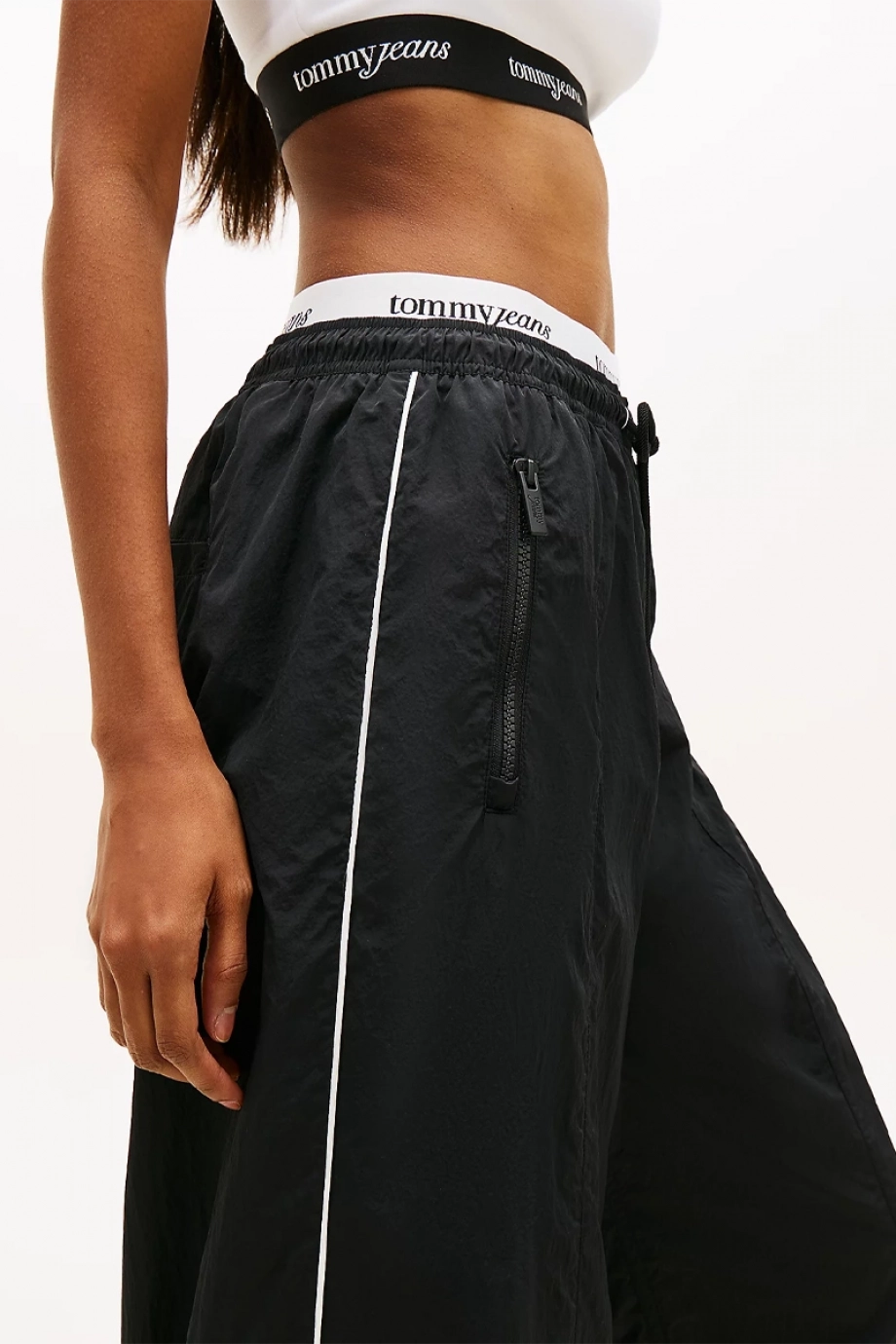 Tommy Hilfiger TJW Bel Bandı Detaylı Kadın Siyah Eşofman Altı DW0DW22289BDS