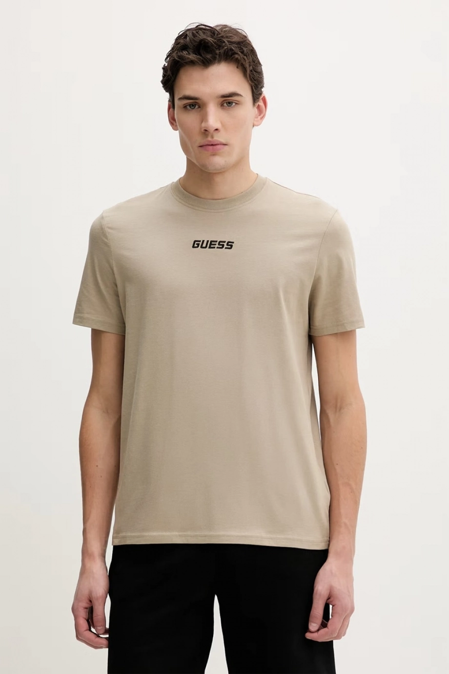 Guess Cochise Bisiklet Yaka Kısa Kollu Erkek Kahverengi T-shirt Z6RI00I3Z14-G9I0