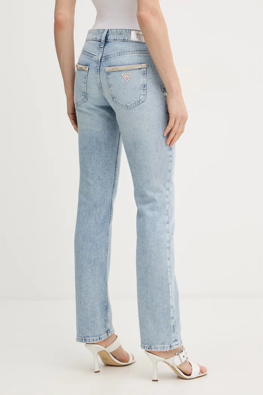 Guess Nicky Cigarette Kadın Mavi Jeans W6RA3MD6833-RSP3