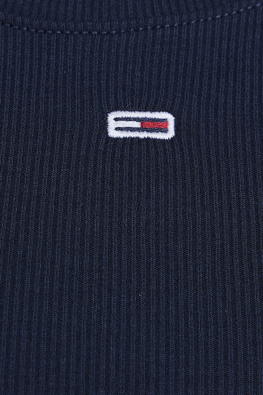 Tommy Hilfiger TJW Essential Fitilli Kolsuz Kadın Mavi T-shirt DW0DW20673C1G