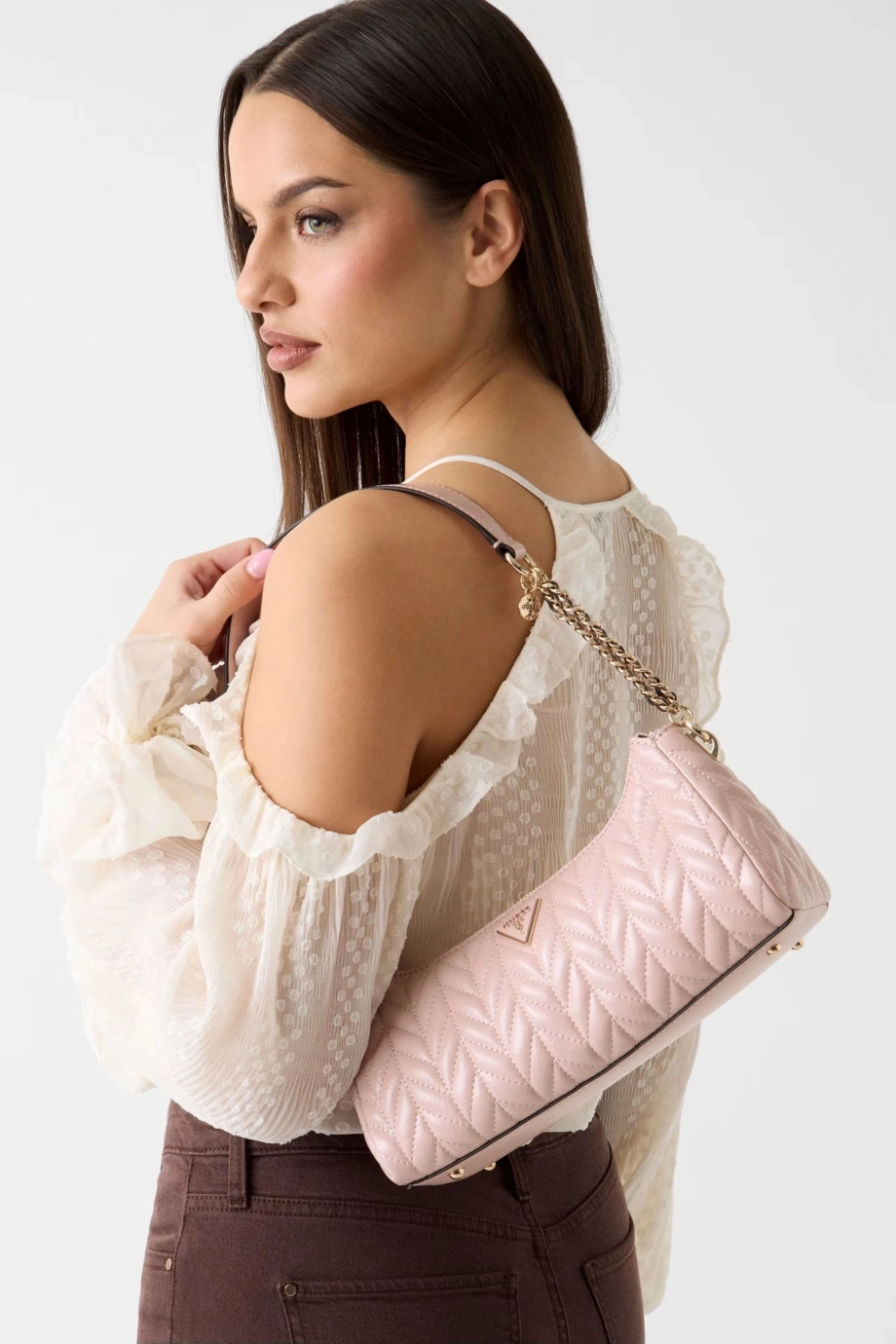 Guess Cheryl Kadın Pembe Omuz Çantası HWTQ9720180-LTR