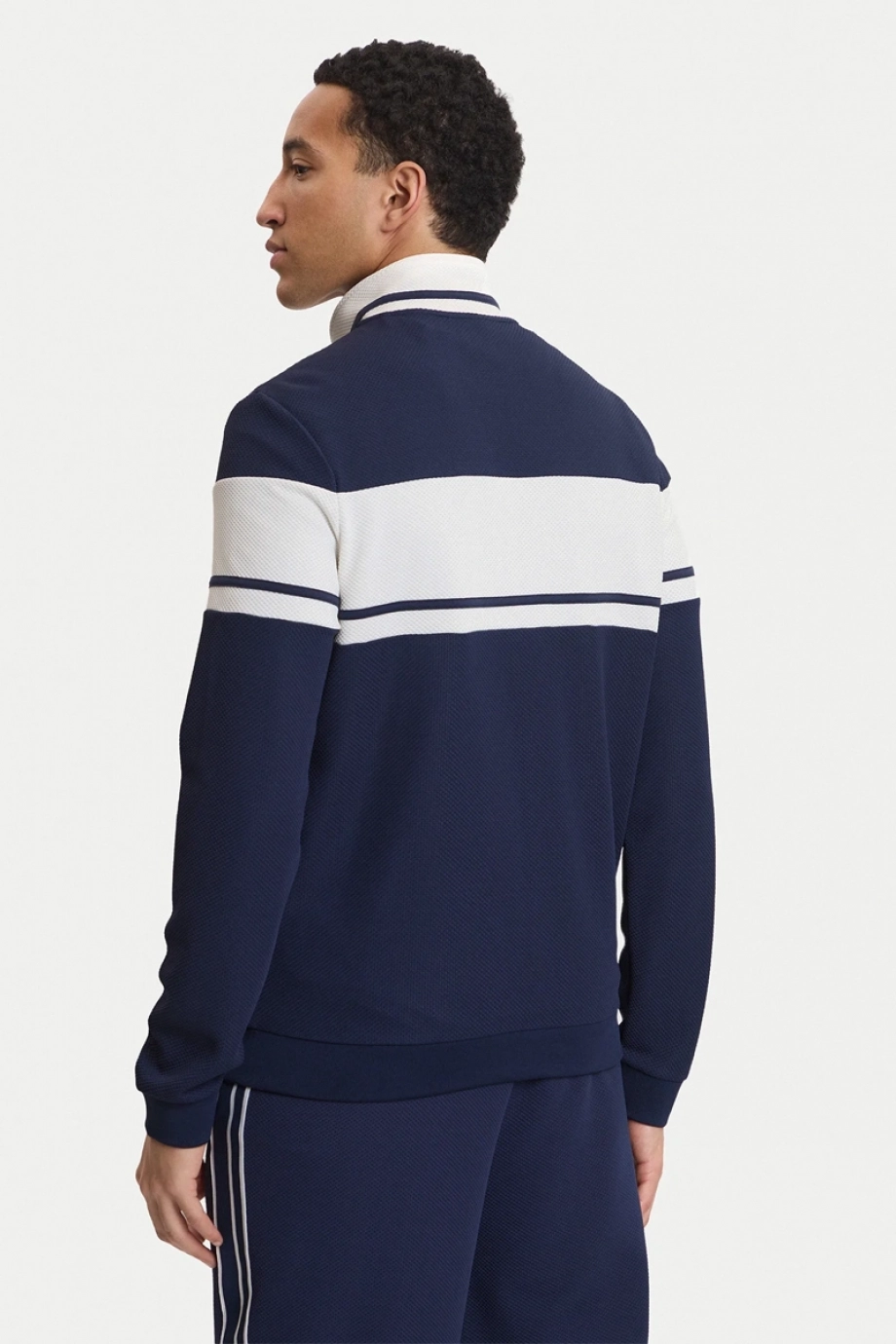Guess Spiros Tam Fermuarlı Erkek Mavi Eşofman Üstü Z6GQ29K3212-G7R1