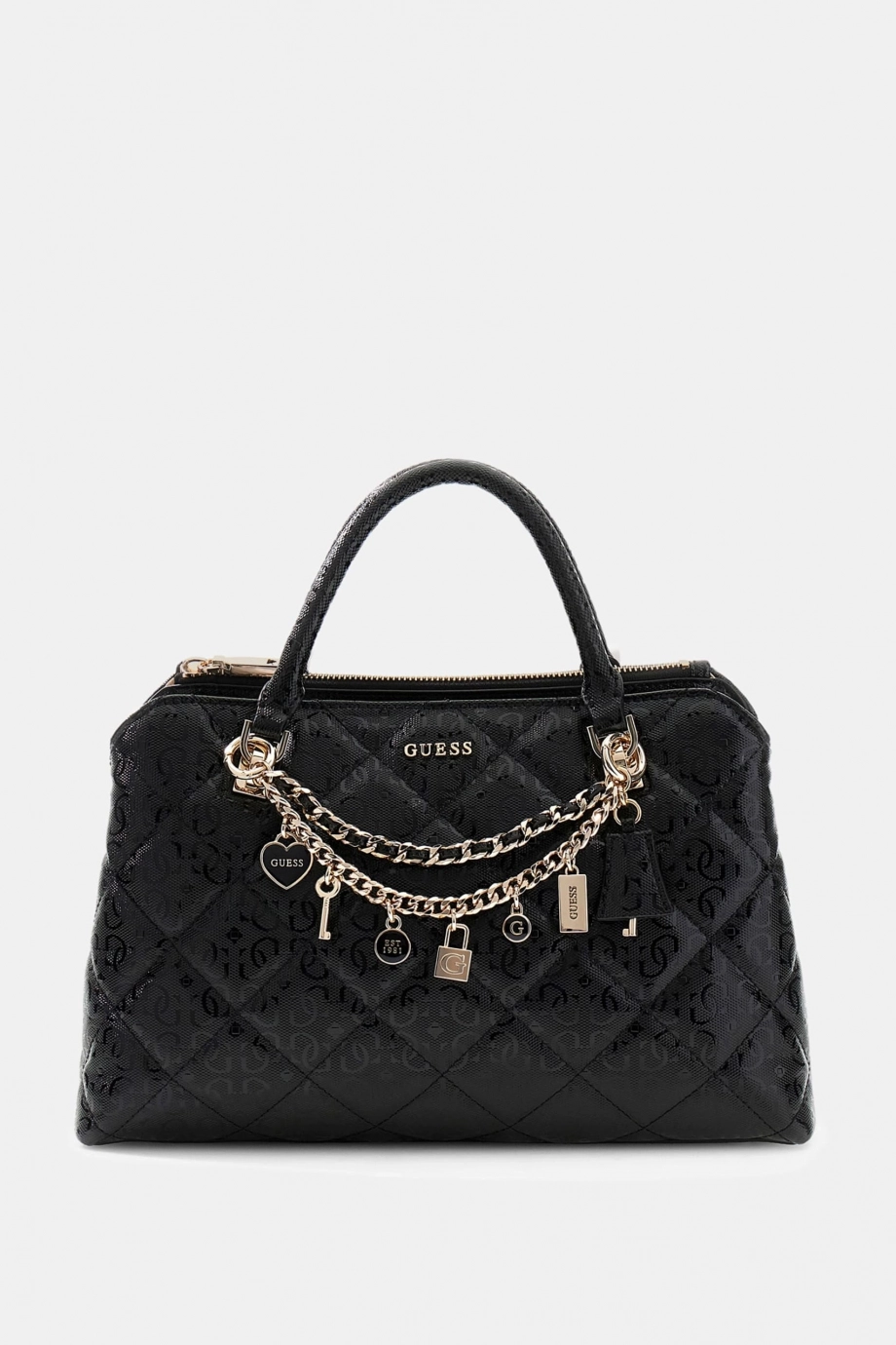 Guess Libby 2 Bölmeli Kadın Siyah El Çantası HWGG9912060-BLA