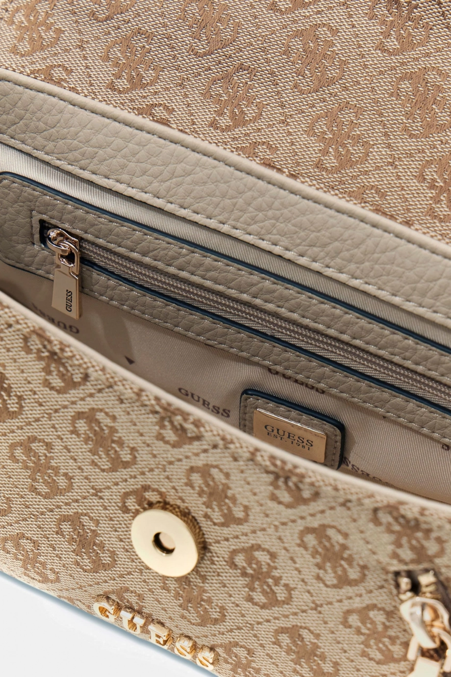 Guess Jessa Kapaklı Çapraz Askılı Kadın Kahverengi Omuz Çantası HWJG8362200-LTL