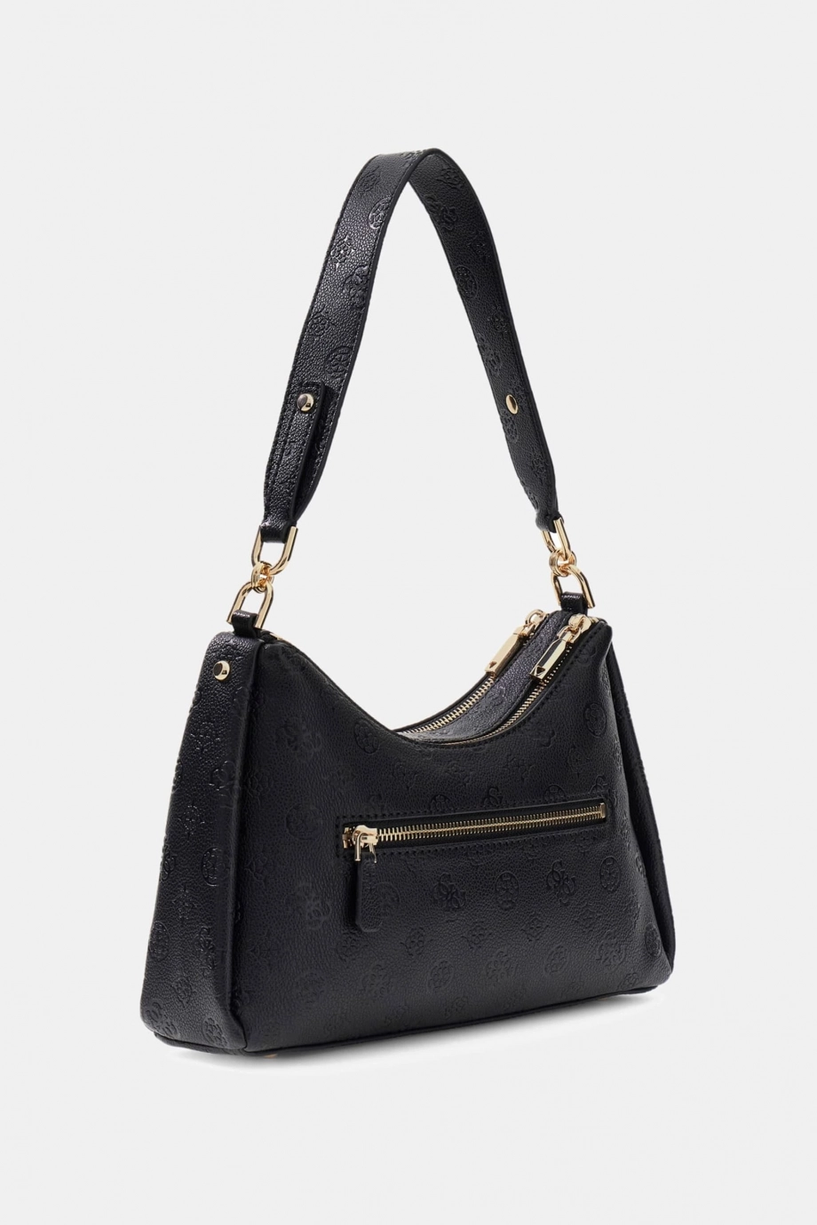 Guess Anise Çift Fermuarlı Kadın Siyah Omuz Çantası HWPD9916180-BLO