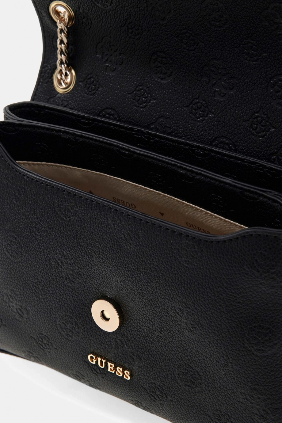 Guess Anise Dönüştürülebilir Kapaklı  Askılı Kadın Siyah Çapraz Çanta HWPD9916210-BLO