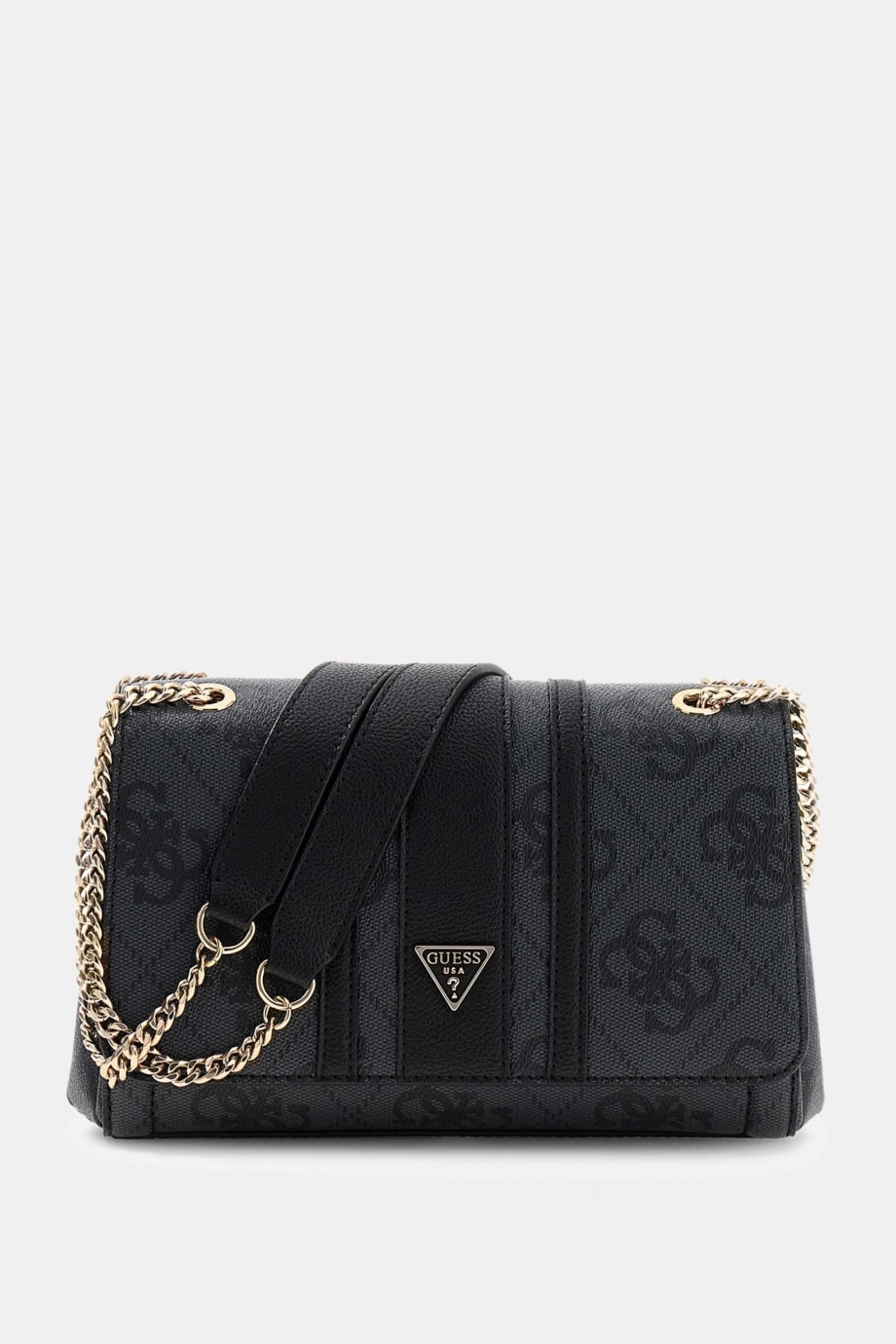 Guess Noelle II Dönüştürülebilir Kapaklı Çapraz Askılı Kadın Antrasit Omuz Çantası HWSS9672210-CLO