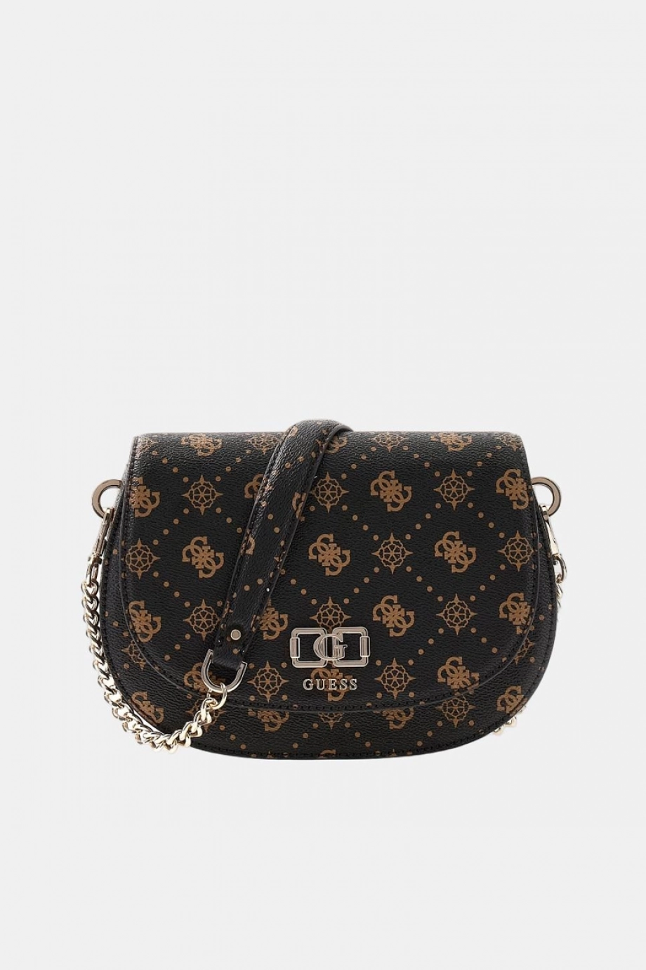 Guess Emelie Logolu Kapaklı Kadın Kahverengi Omuz Çantası HWGP9928200-ESL