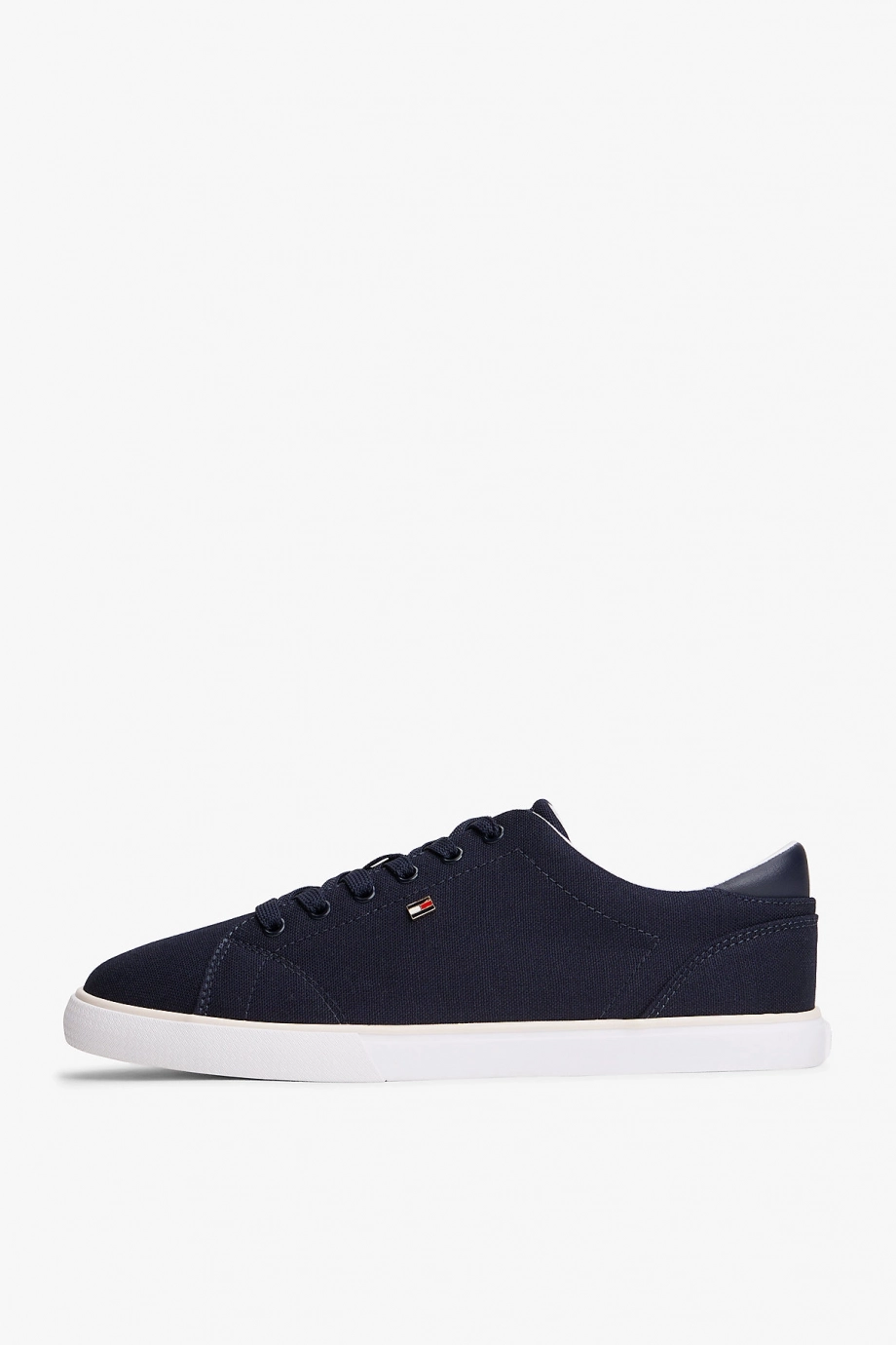 Tommy Hilfiger TH Düşük Profilli Vulkanize Kanvas Kadın Mavi Sneaker FW0FW09102DW6