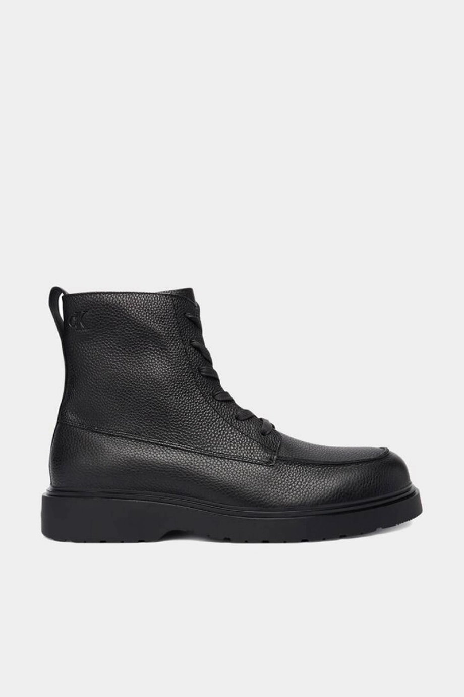 Calvin Klein Combat Essential Bağcıklı Deri Erkek Siyah Bot YM0YM01375-0GJ