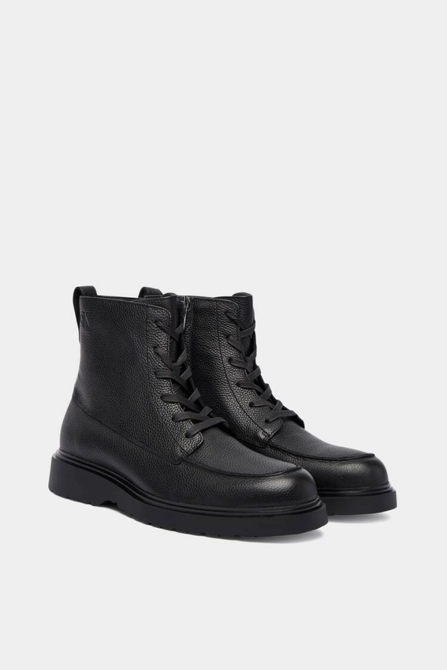 Calvin Klein Combat Essential Bağcıklı Deri Erkek Siyah Bot YM0YM01375-0GJ