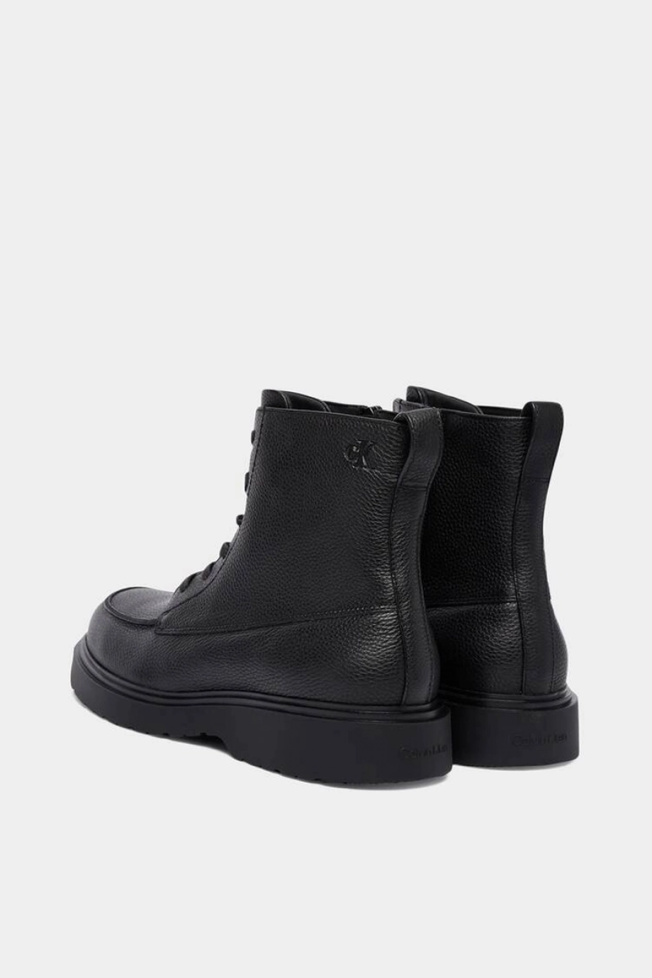 Calvin Klein Combat Essential Bağcıklı Deri Erkek Siyah Bot YM0YM01375-0GJ