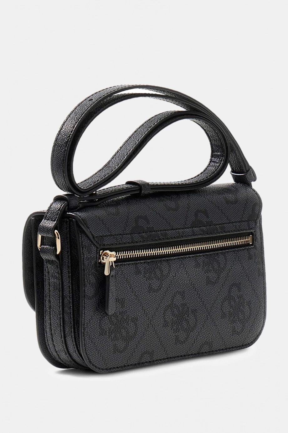Guess Janie Logolu Dönüştürülebilir Kapaklı Çapraz Askılı Kadın Antrasit El Çantası HWOS9924210-CLO