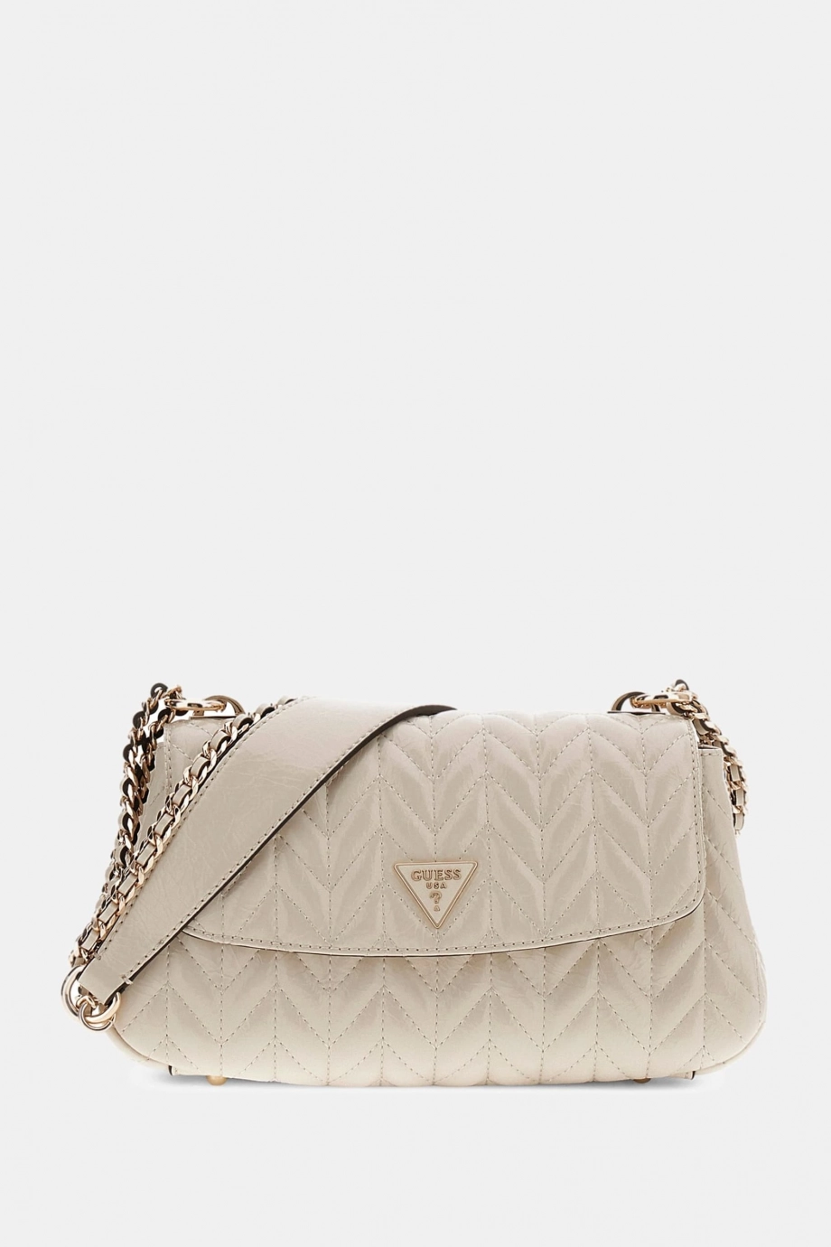Guess Cheryl Dönüştürülebilir Kapaklı Kadın Krem Omuz Çantası HWTQ9720210-STO