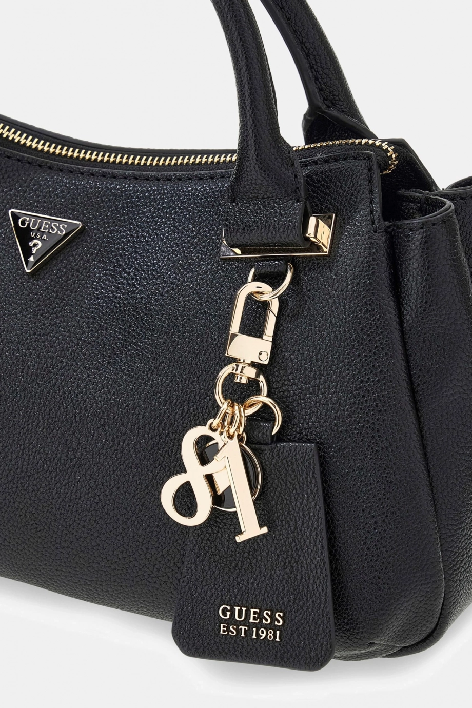 Guess Evie Üç Bölmeli Kadın Siyah El Çantası HWBG9664060-BLA