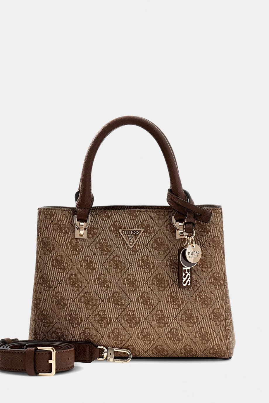 Guess Noelle II Küçük Çok Fonksiyonlu Kadın Kahverengi El Çantası HWBG9672050-LGW