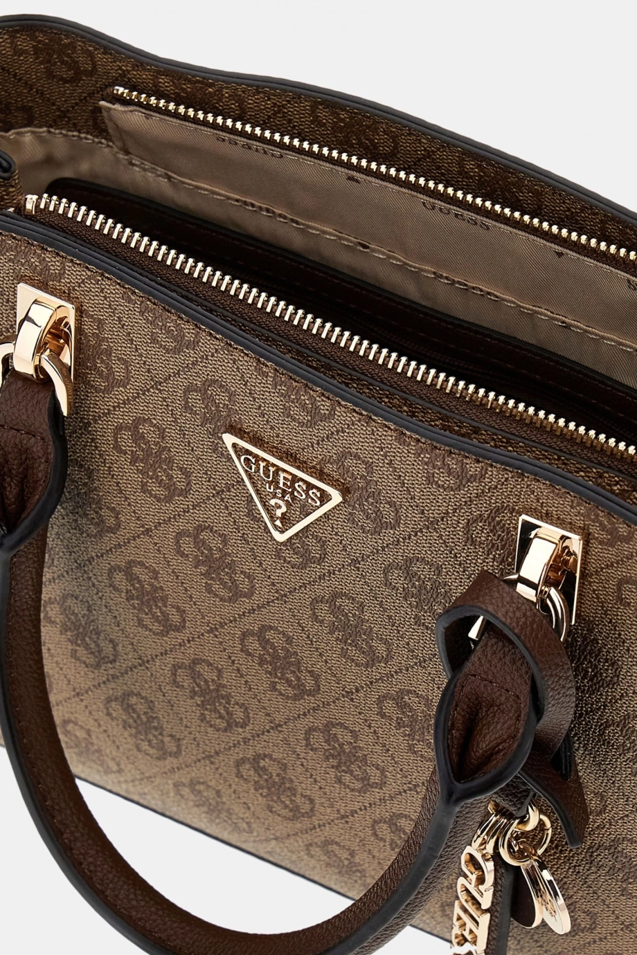 Guess Noelle II Küçük Çok Fonksiyonlu Kadın Kahverengi El Çantası HWBG9672050-LGW