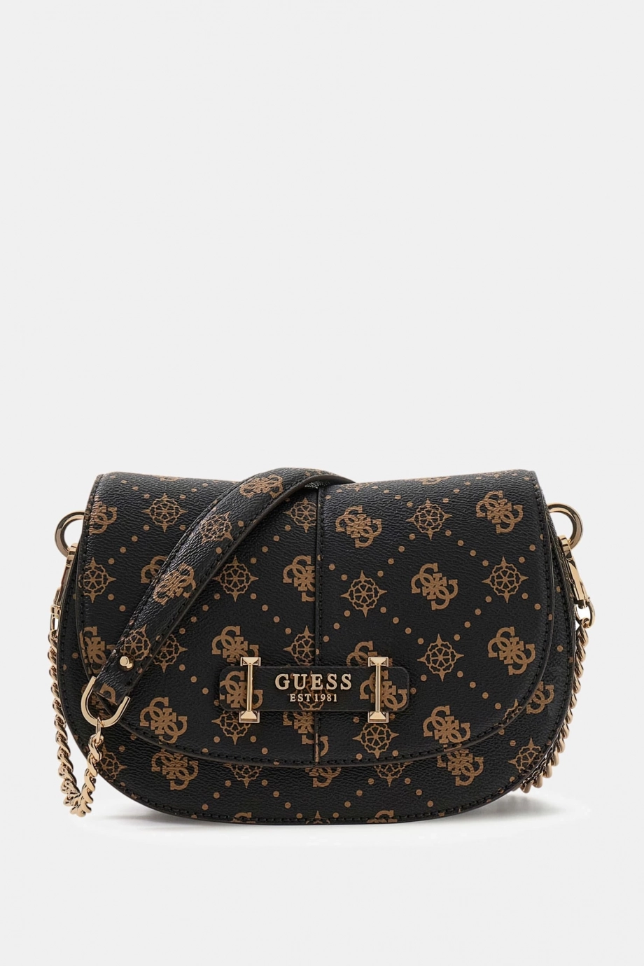 Guess Carrie Logolu Kapaklı Kadın Kahverengi Omuz Çantası HWGP9898200-ESL
