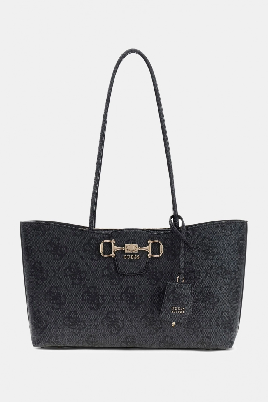 Guess Janie Logolu Girlfriend Kadın Antrasit Omuz Çantası HWOS9924230-CLO