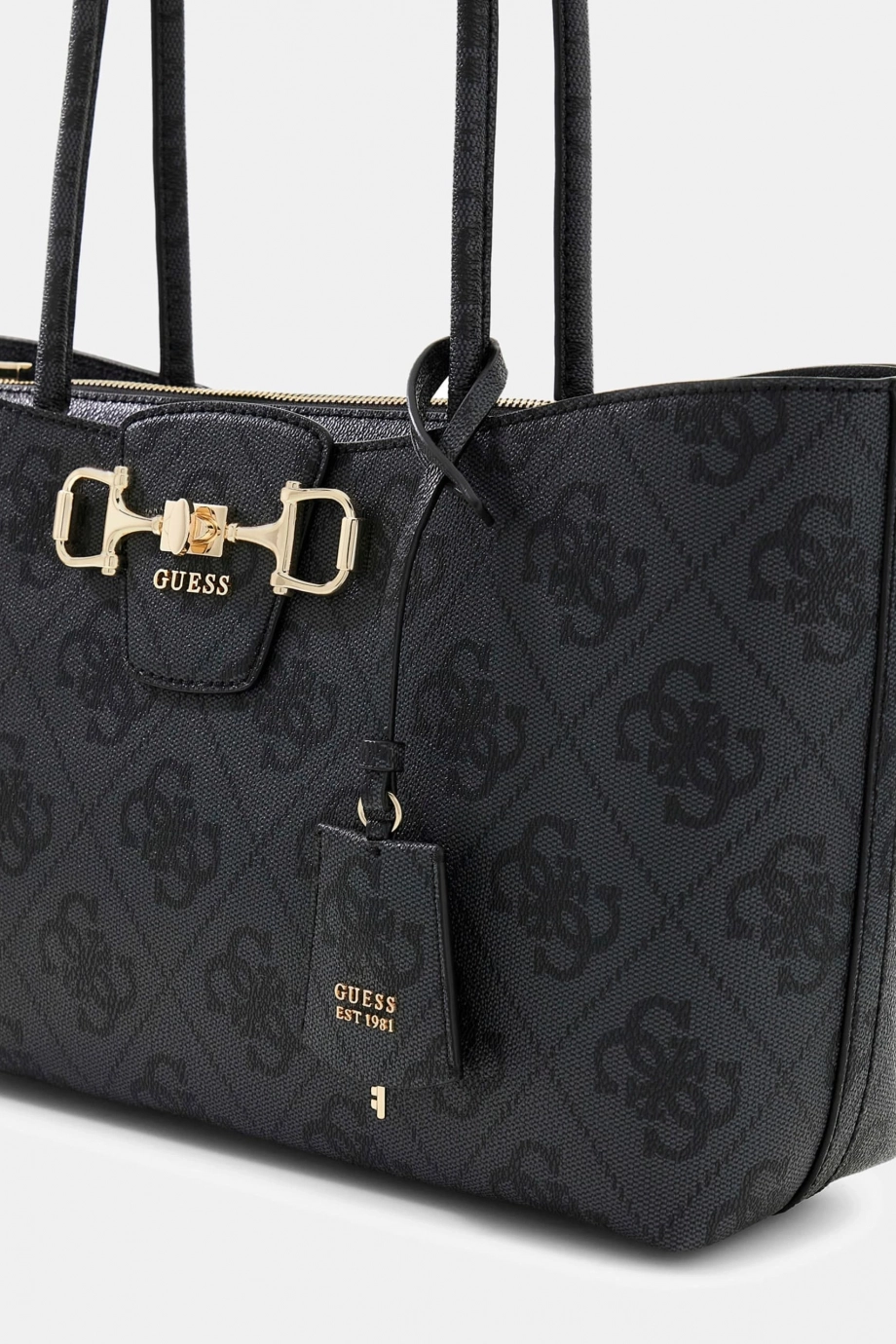Guess Janie Logolu Girlfriend Kadın Antrasit Omuz Çantası HWOS9924230-CLO