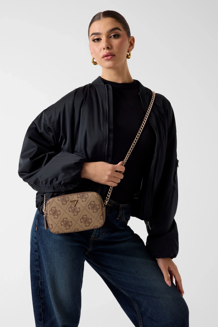 Guess Noelle II Kadın Kahverengi Çapraz Çanta HWSO9672140-LGW