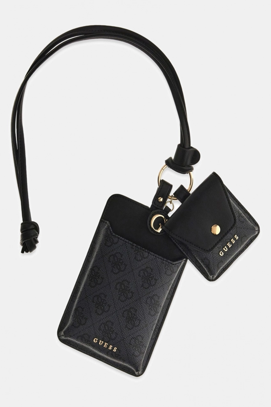Guess Kulaklık Bölmeli Telefon Askısı Kadın Siyah Anahtarlık PW7563P6226-CMT