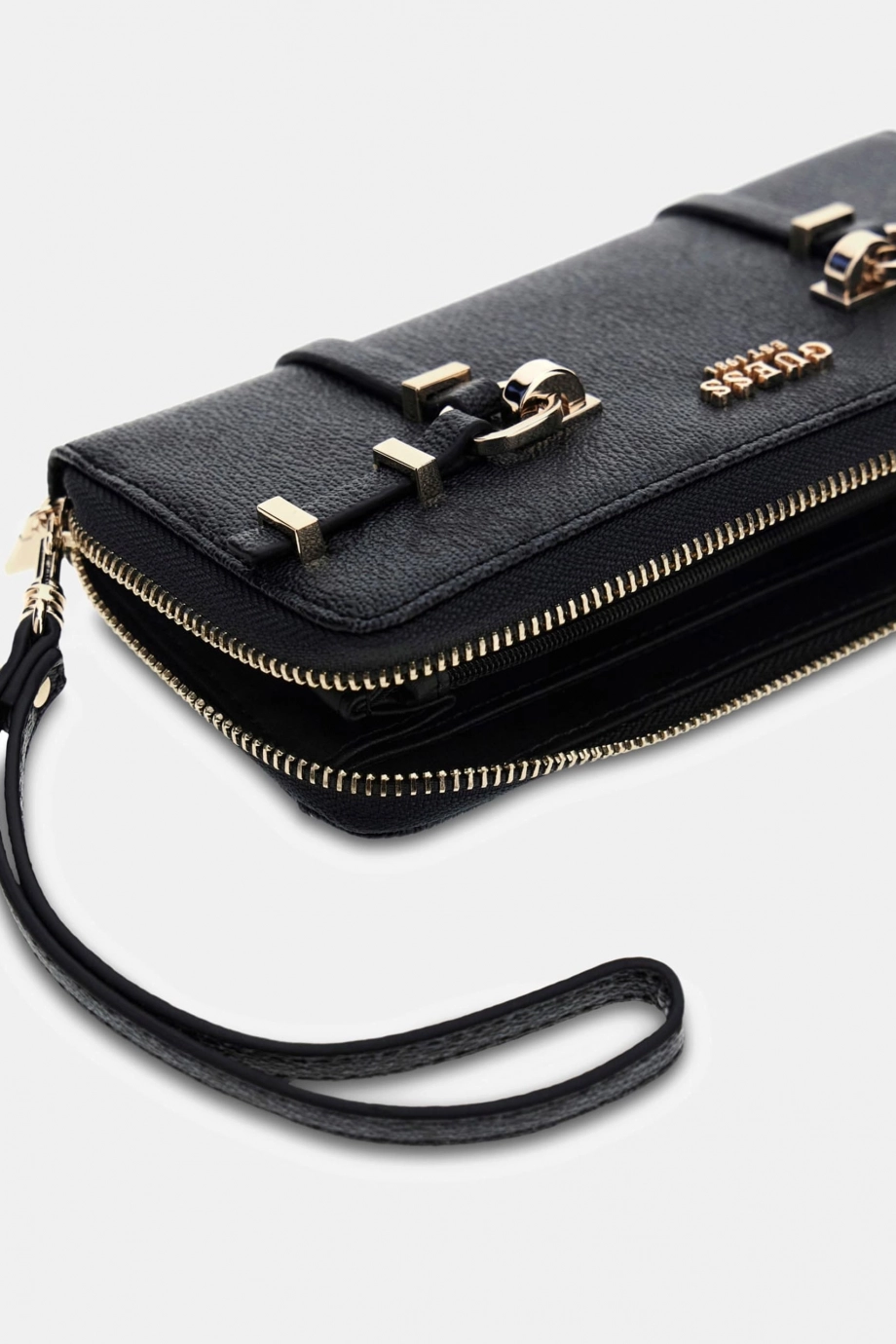 Guess Leona Logolu Büyük Boy Fermuarlı Kadın Antrasit Cüzdan SWSG9917146-CLO