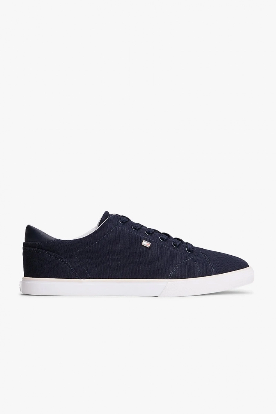 Tommy Hilfiger TH Düşük Profilli Vulkanize Kanvas Kadın Mavi Sneaker FW0FW09102DW6