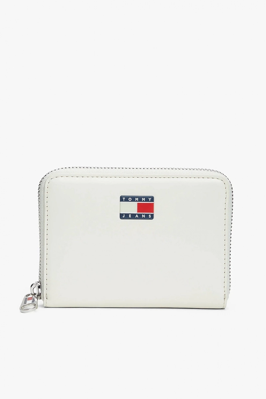 Tommy Hilfiger TJW Must Orta Boy Fermuarlı Kadın Beyaz Cüzdan AW0AW18090YBI