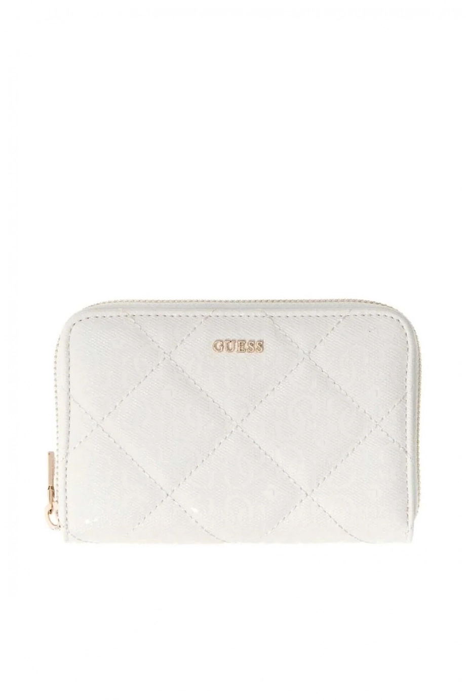 Guess Libby Orta Boy Fermuarlı Kadın Beyaz Cüzdan SWGG9912140-OFF